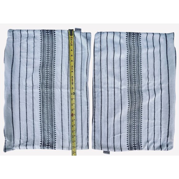 Urban86 Other - Urban86 Pair Of Striped Cotton Pillow Covers Zippered 22.5” x 15.5”
